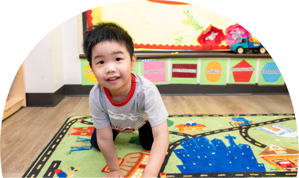 preschool student in Mandarin language immersion program